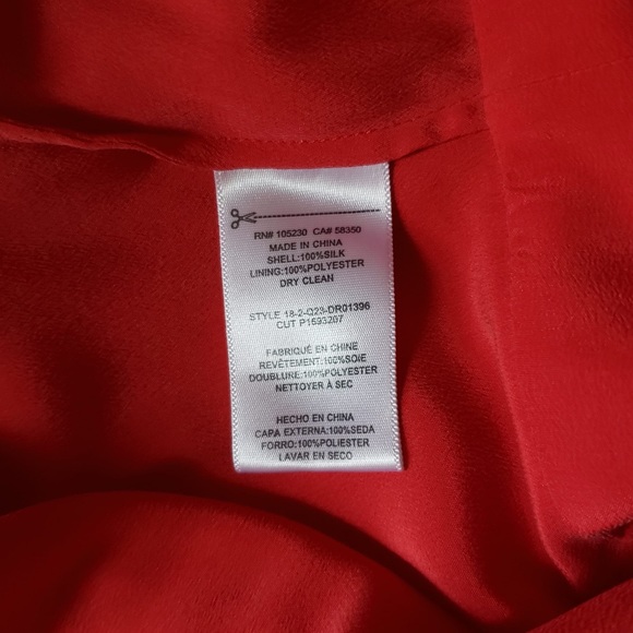 Equipment Red Silk Wrap Dress - Picture 5 of 5